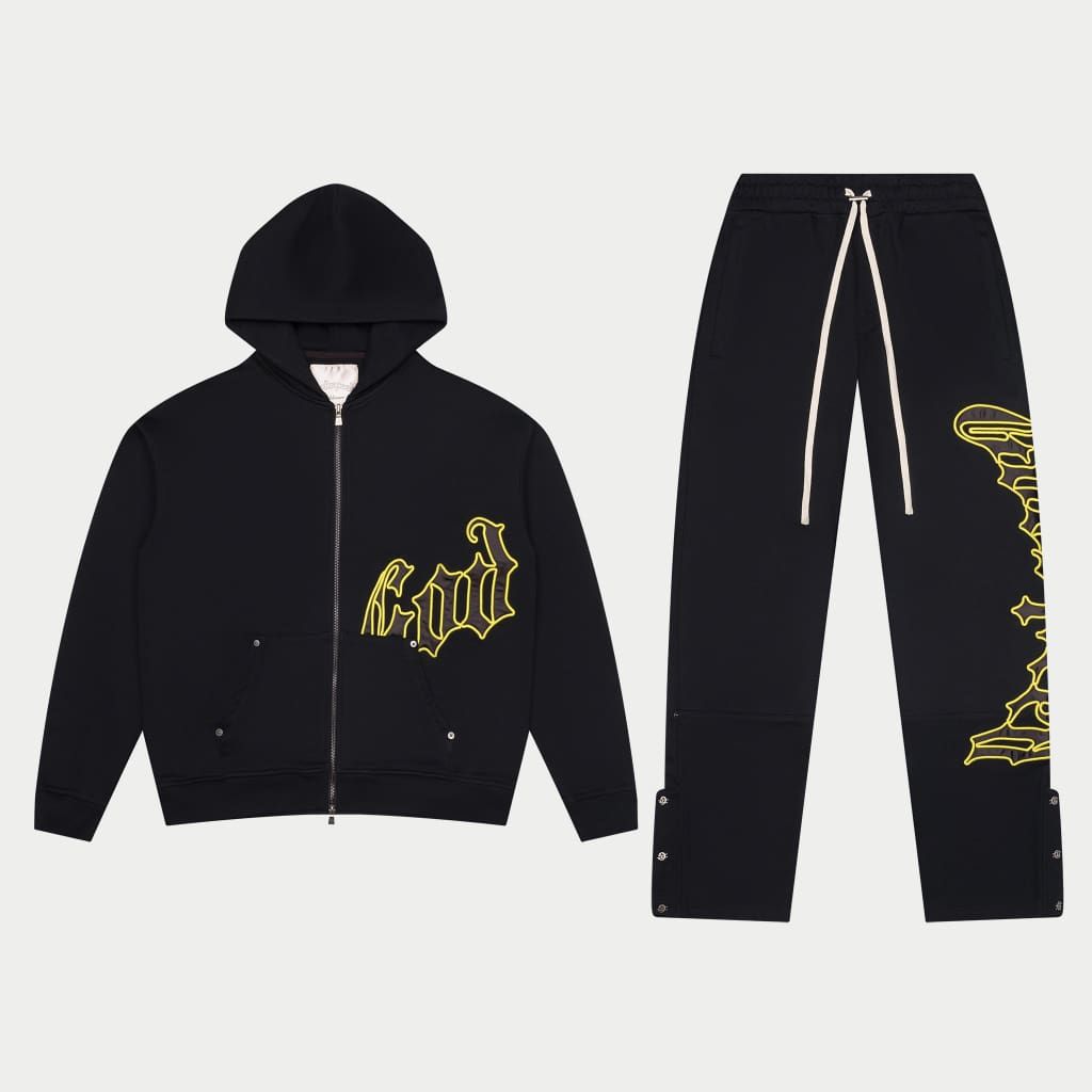 Godspeed Og logo v2 jogging set black/Yellow – VIP Clothing Stores