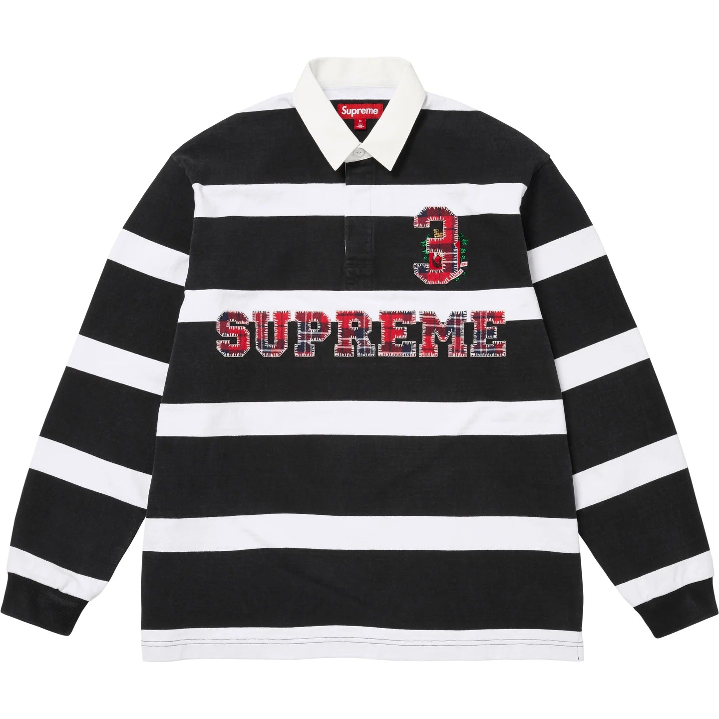 Supreme Stripe Rugby L/S Shirt Black – VIP Clothing Stores