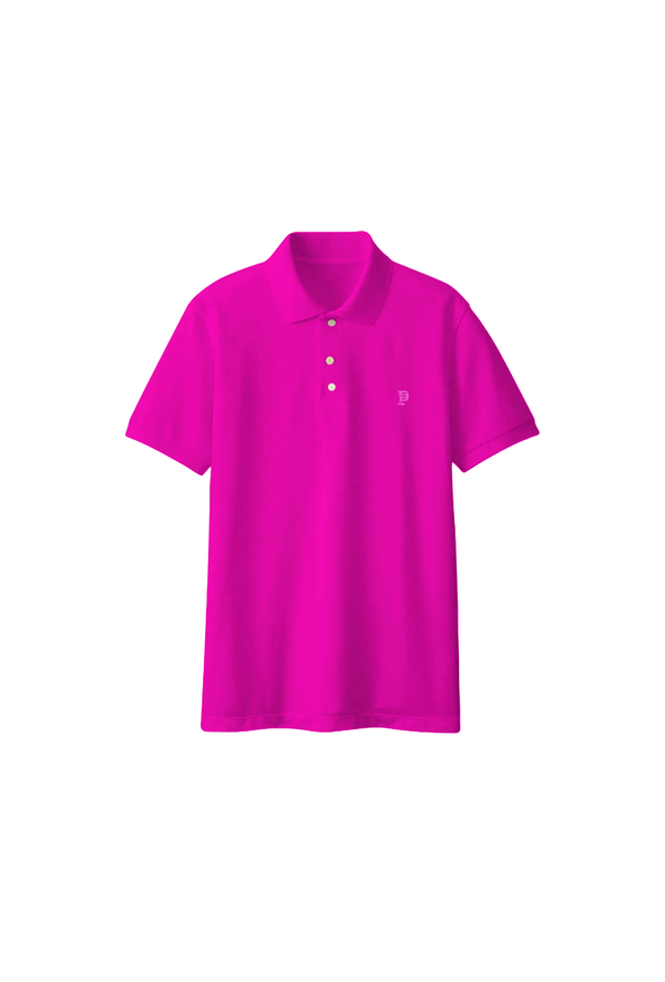 Purple brand (pink pique knit polo)