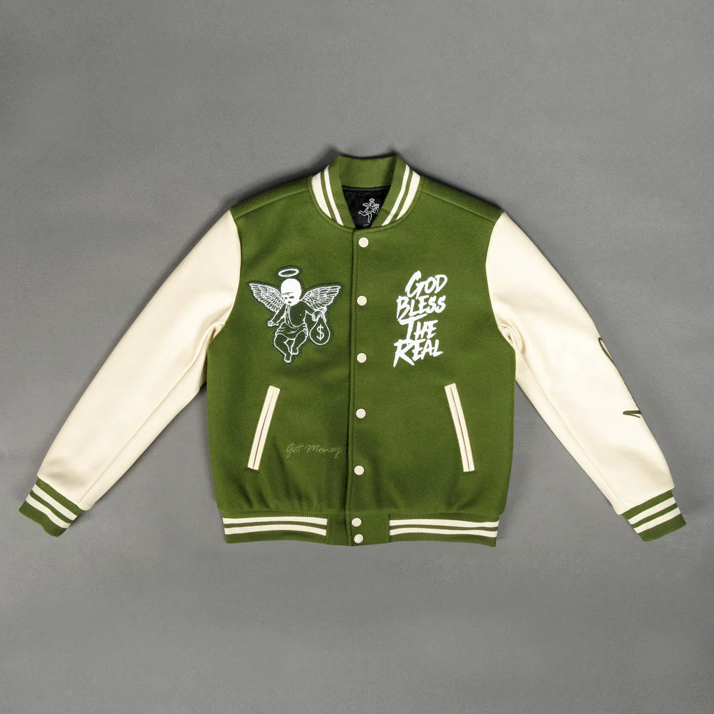 Hasta Muerte Army Bless The Real Letterman Varsity Jacket – VIP Hasta Muerte Army Bless The Real Letterman Varsity Jacket – VIP