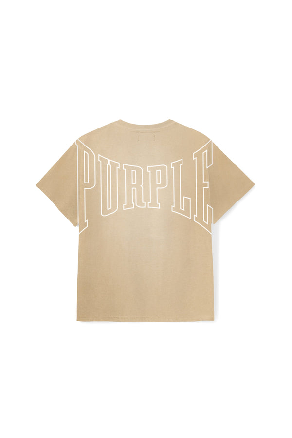 Purple brand (Brown textured jersey ss t-shirt)