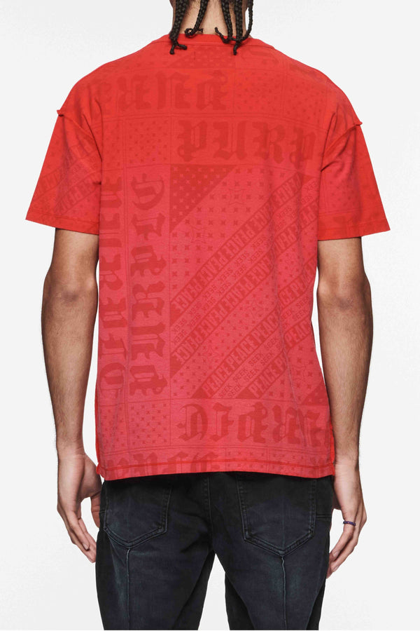 Purple brand (Red textured inside out t-shirt)