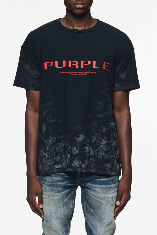 Purple brand (Black textured inside out t-shirt)