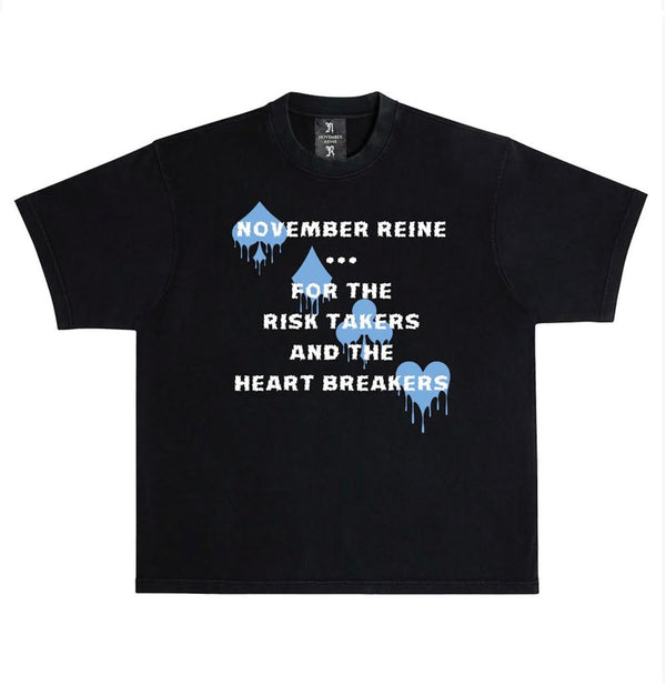 November Reine (Black/University Blue "Risk Takers" t-shirt)