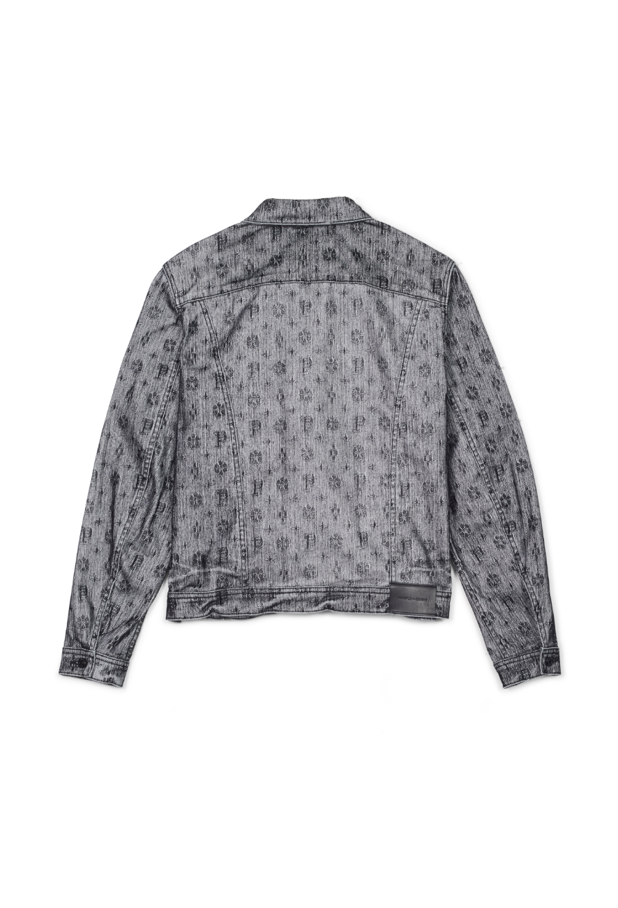 Louis Vuitton Flocked Monogram Denim Jacket