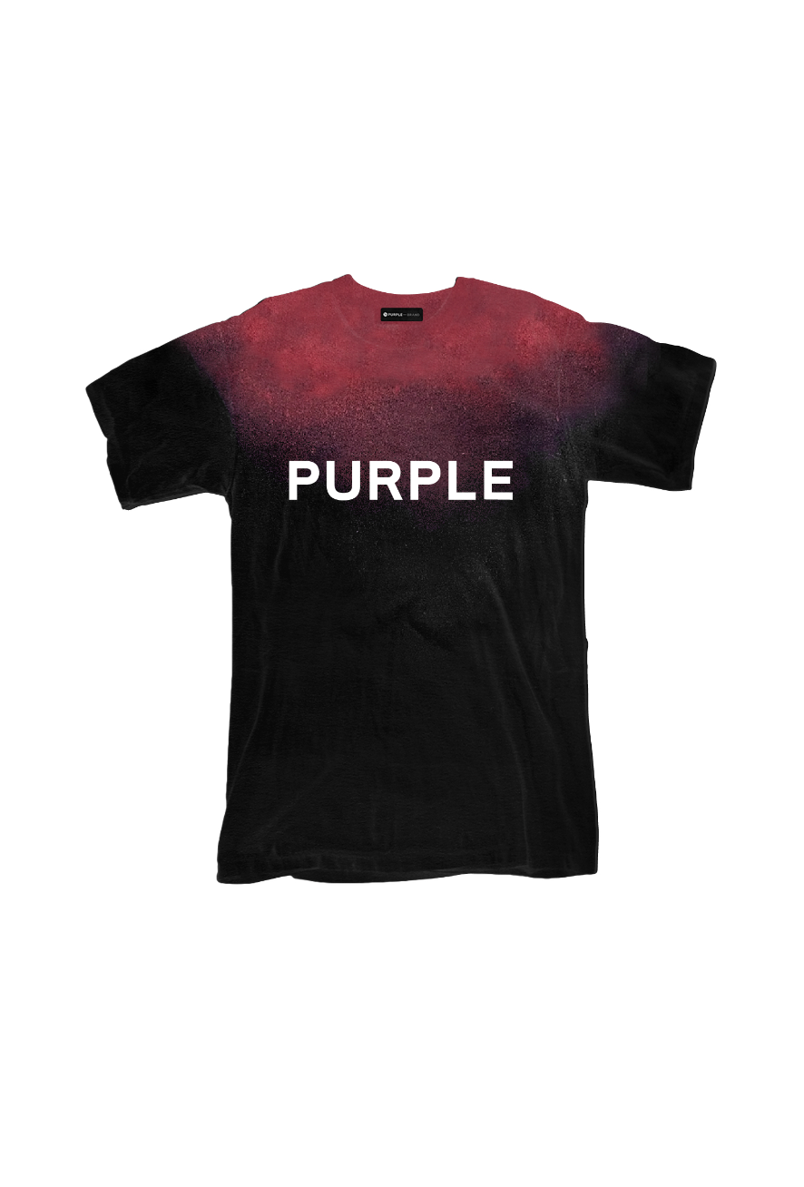 Shop Purple Brand Special Buy Textured Jersey Faces Inside Out Tee
