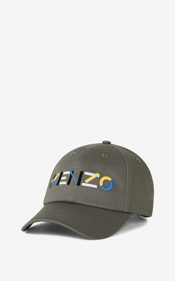 Kenzo (dove grey  “ kenzo logo baseball cap)