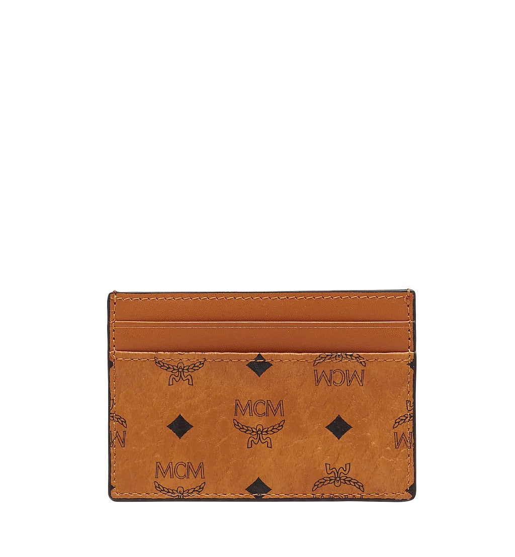 MCM Brown Visetos Mini Rabbit Leather Wallet Cognac Blue - A World Of Goods  For You, LLC