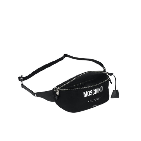 Moschino (black couture cordura nylon waist bag)