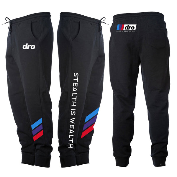 Dro clothing (black “dro imports jogger pant )