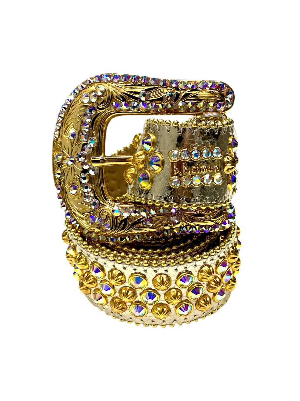 B.b Simon (royal blue/gold crystal belt) – Vip Clothing Stores