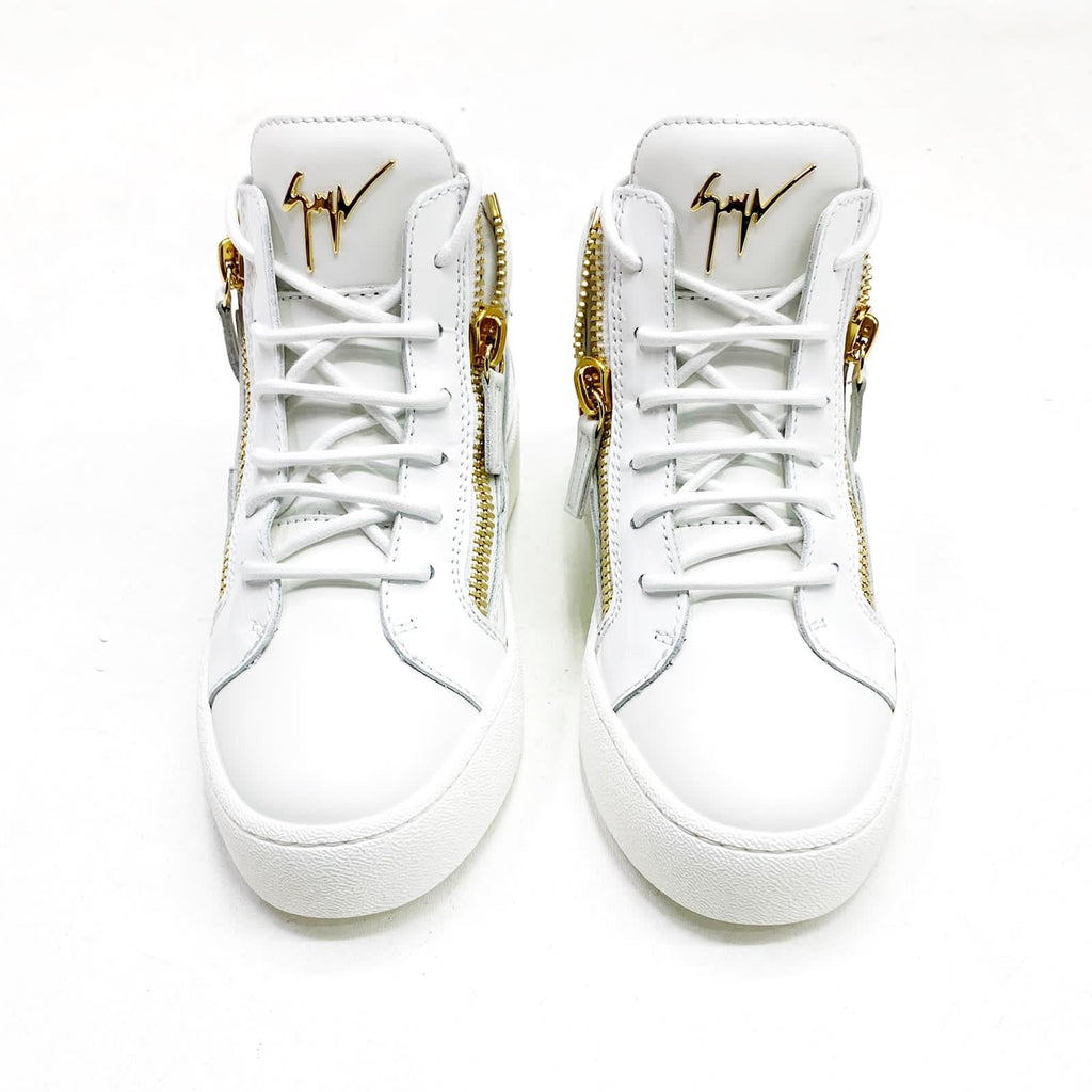 Giuseppe Zanotti - Python-embossed Leather Mid-top Sneaker Kriss