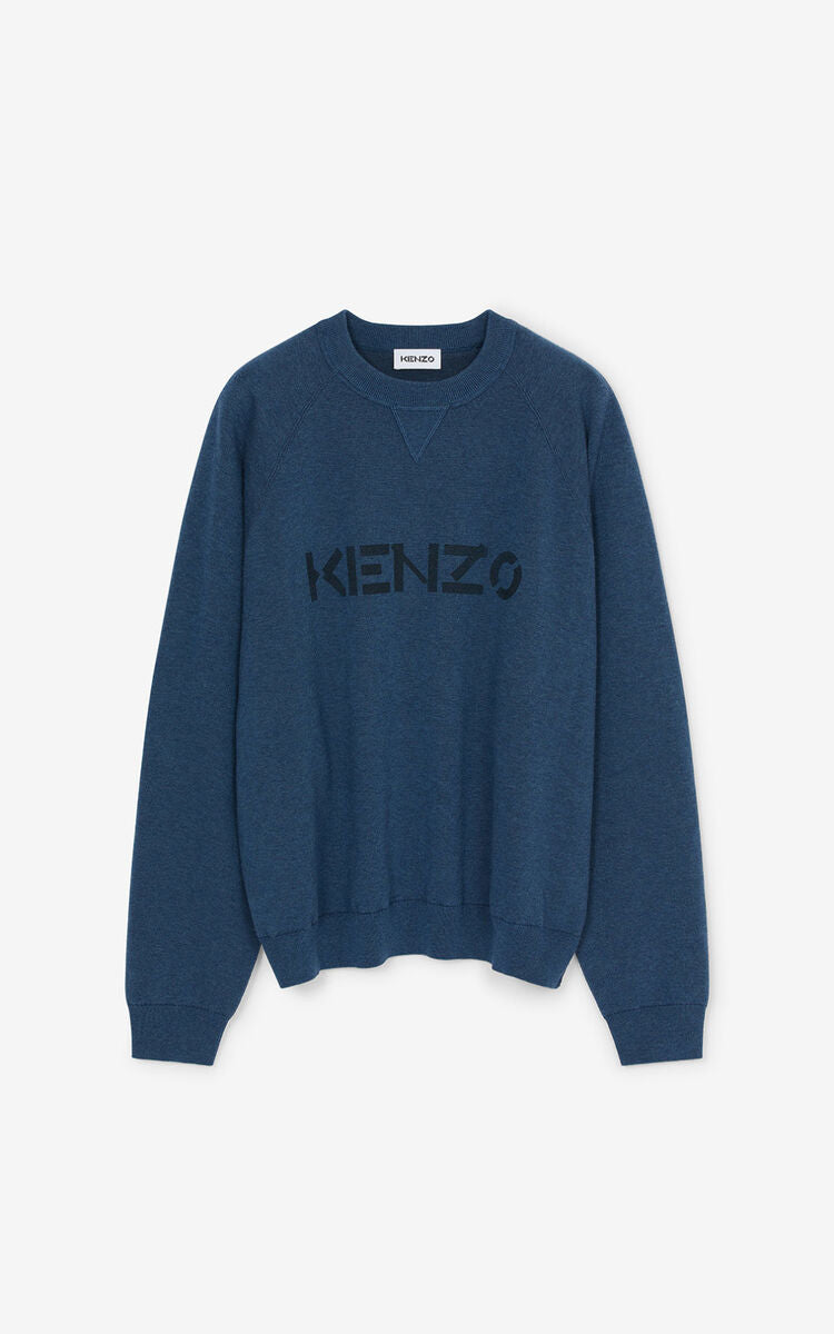 Mens blue hot sale kenzo jumper