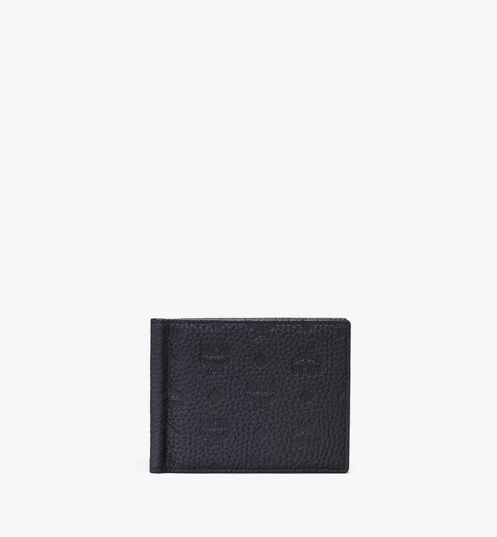 9906 MCM Claus Bifold Wallet BLACK