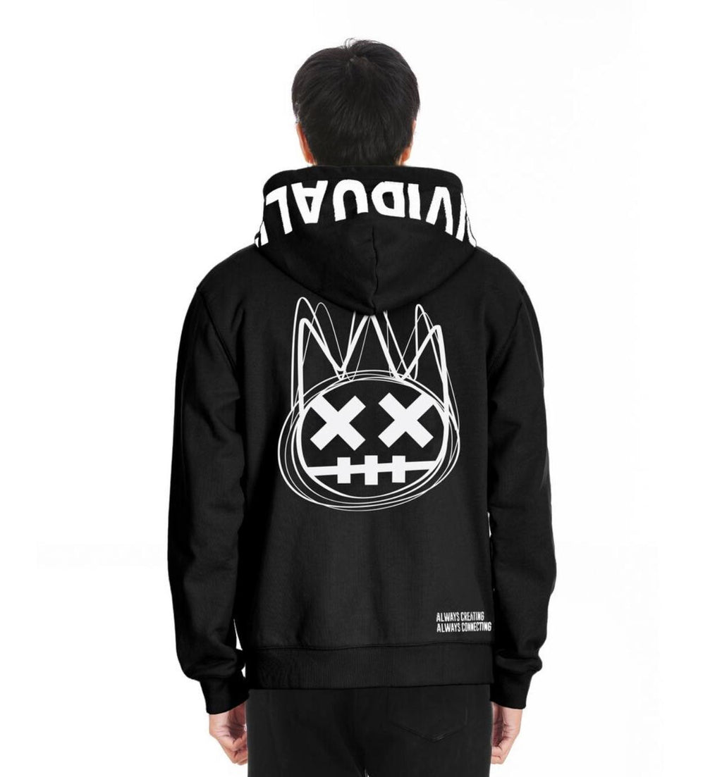 Cult of individuality black zip hoodie