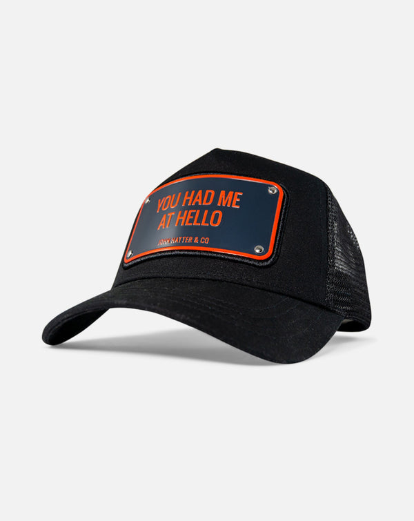 John hatter & Co (black “you had me at hello hat )