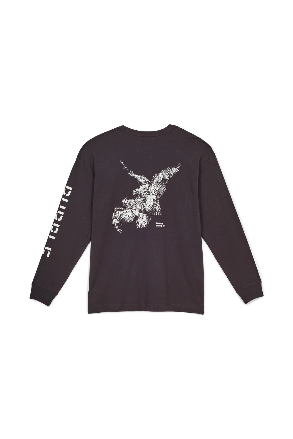 Purple Brand Black Birds Long-Sleeve Tee shops Sz Med