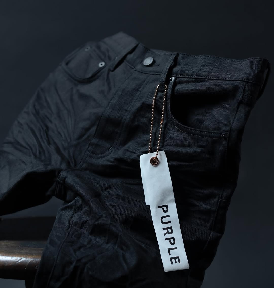 Black Purple Brand jeans with branded tag