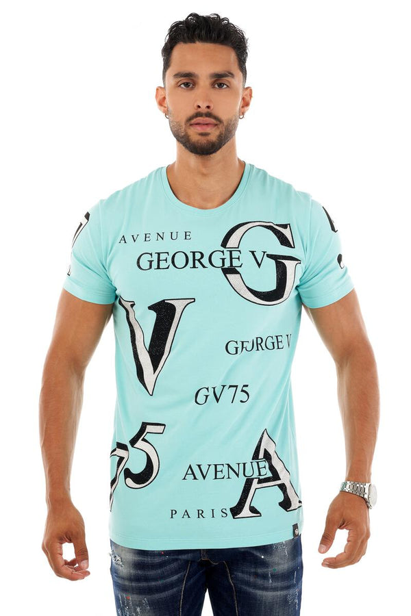 Avenue George (Turquoise "GV" T-Shirt)