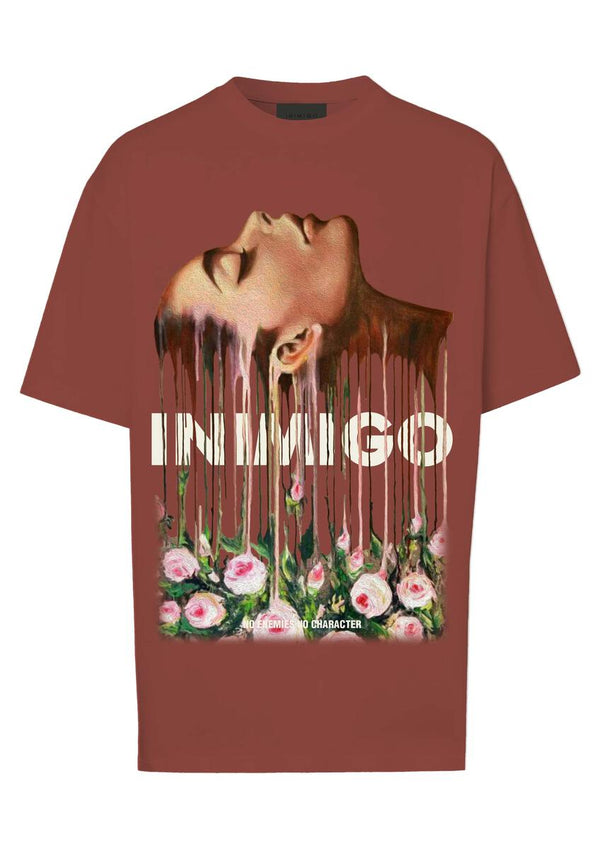 INIMIGO (Red orche melting girl comfort t-shirt)