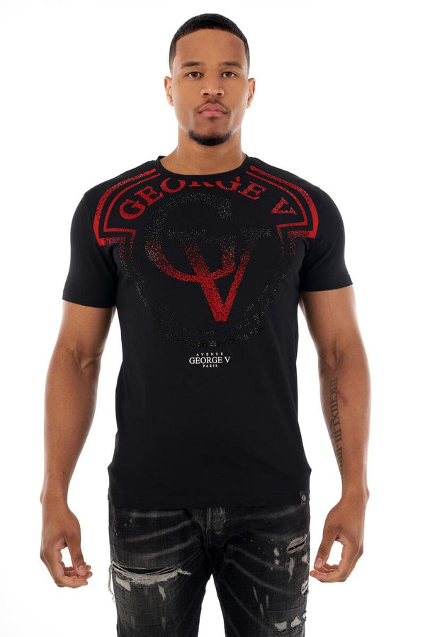Avenue George (Black/Red "GV" T-Shirt)