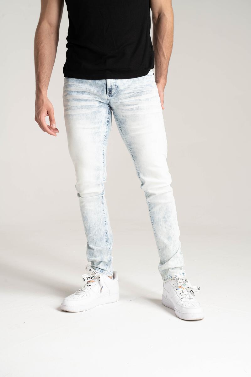 Spark Basic Stretch Jeans Bleach Blue