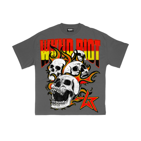 Wknd Riot (Vintage "Triple Skull" Crewneck T-Shirt)