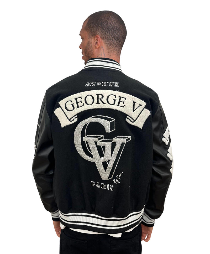 Avenue George (Black 'Gv Signature' Varsity jacket)
