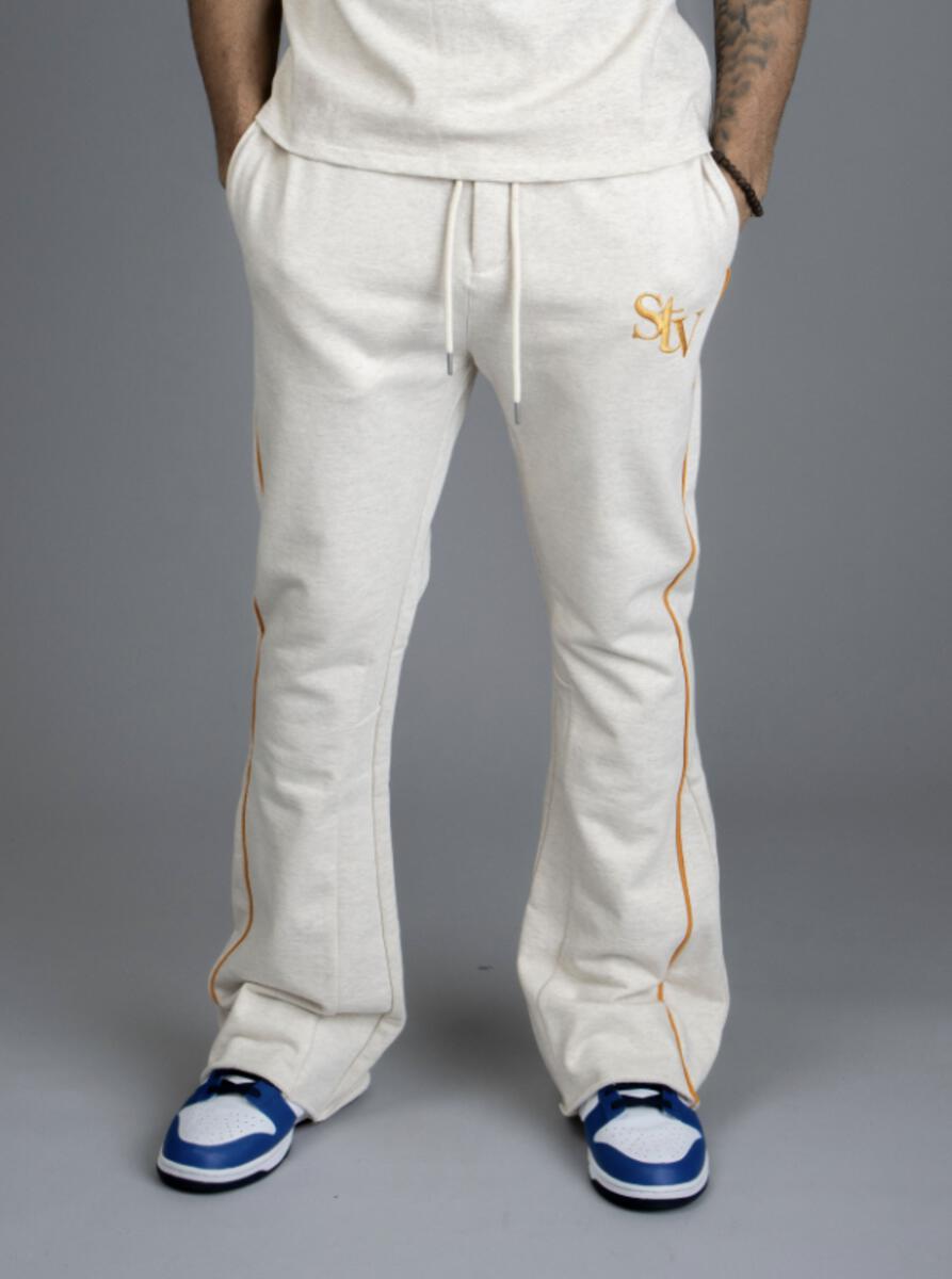 Si tu veux (Heather Oatmeal riviera flare jogging set)