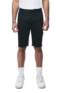 Smoke Rise 12" Slim Essential Jean Shorts – Jet Black