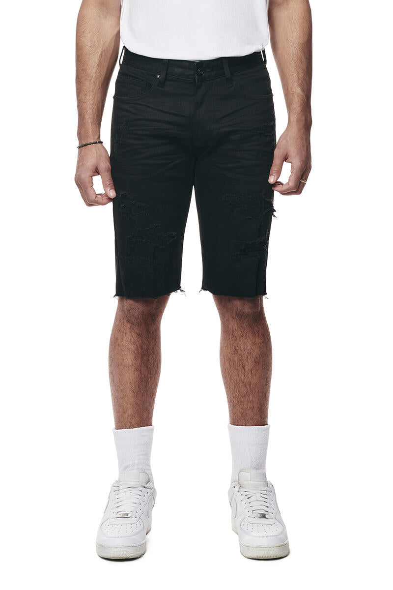 Smoke Rise 12" Slim Essential Jean Shorts – Jet Black