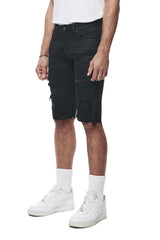 Smoke Rise 12" Slim Essential Jean Shorts – Jet Black