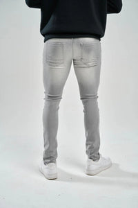 Solutus premium stretch rip jeans Grey