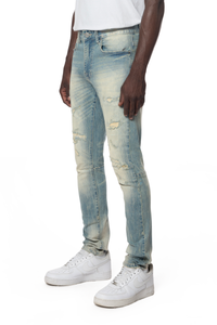 Smoke Rise Vintage Washed Jeans Munich Blue