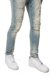 Smoke Rise Vintage Washed Jeans Munich Blue