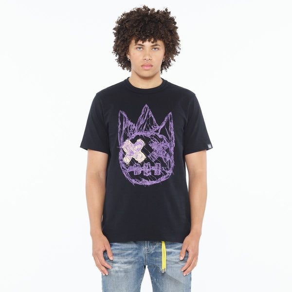 Cult Of Individuality Men's "Shattered Logo" Tee Black / Purple