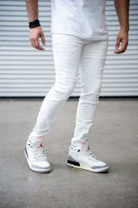 Damati Denim Tuscany premium stretch jean white