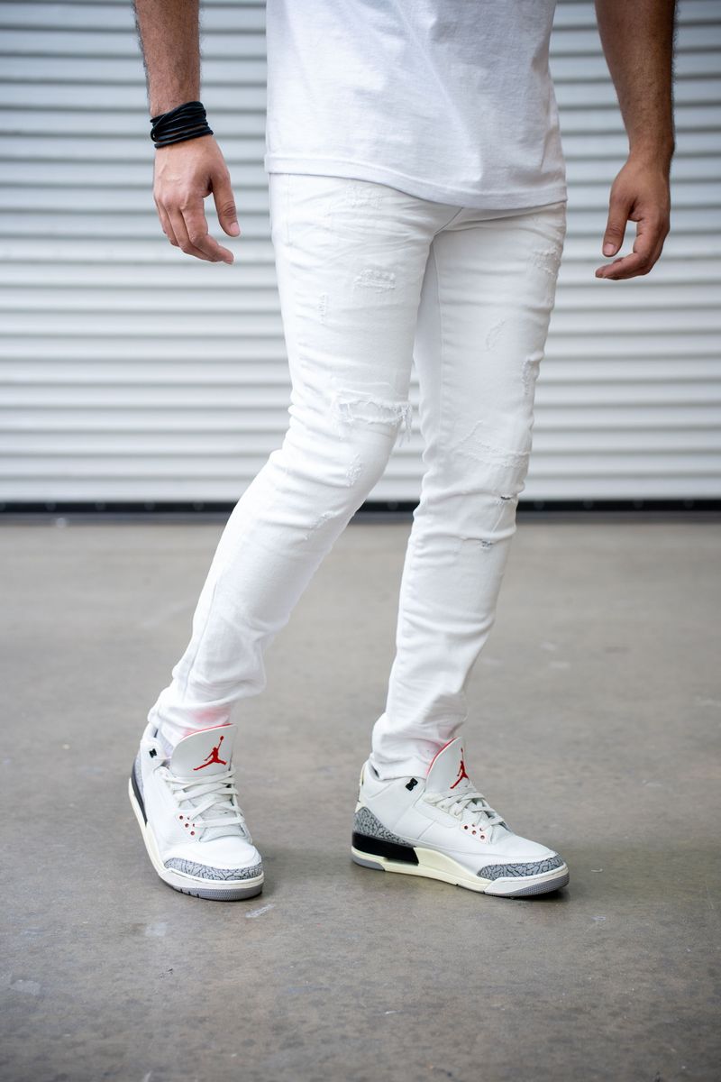 Damati Denim Tuscany premium stretch jean white
