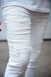 Damati Denim Tuscany premium stretch jean white