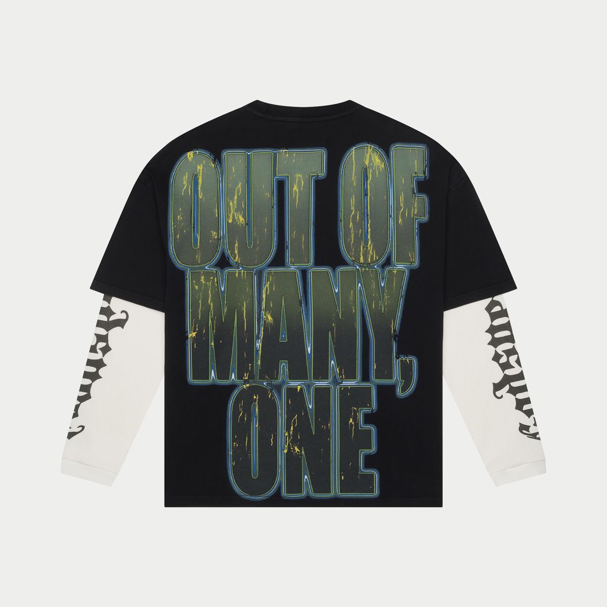 Godspeed Black Wash Sunset Drift Layered Long Sleeve T-Shirt