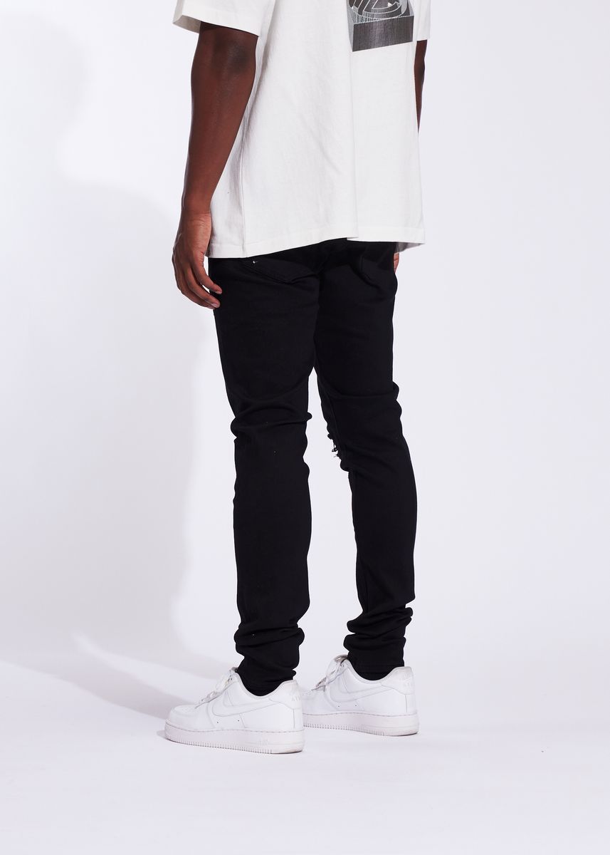 CRYSP Denim Atlantic Distressed Jeans - Jet Black-23