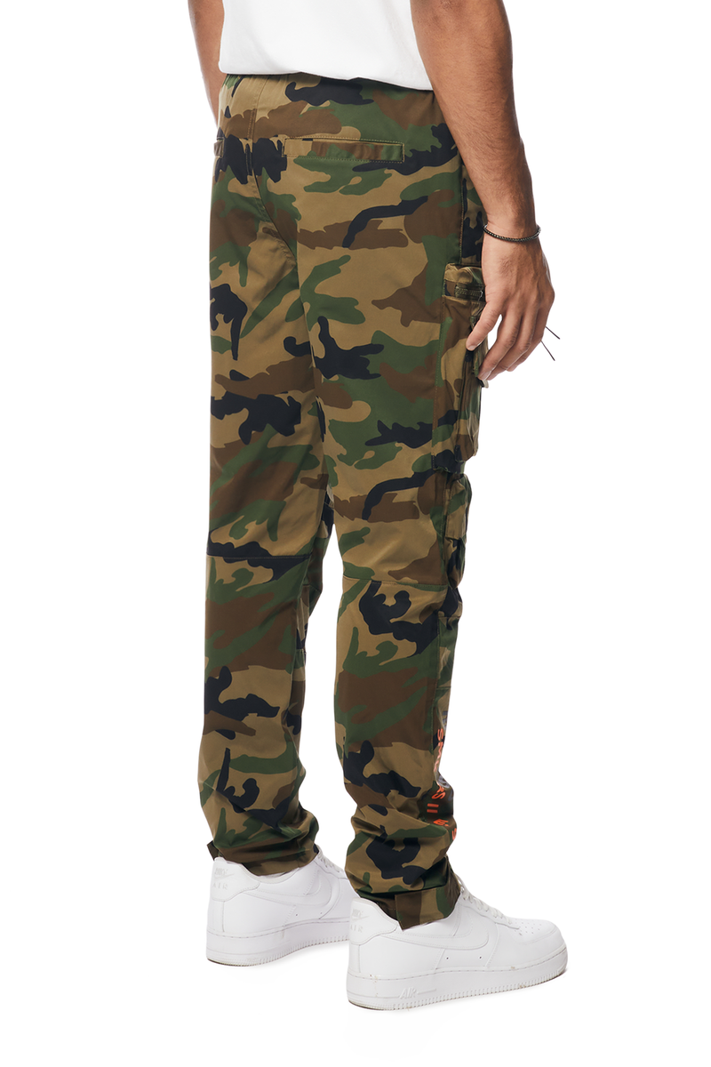 Smoke Rise Utility Nylon Cargo Pants Wood Camo