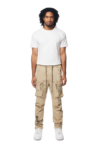 Smoke Rise Utility Nylon Cargo Pants Khaki