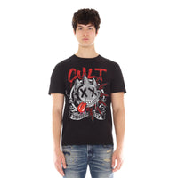 Cult of Individuality Zany Face Graphic T-Shirt – Black