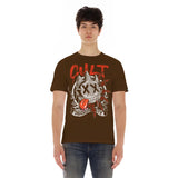Cult of Individuality Zany Face T-Shirt – Brown