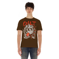Cult of Individuality Zany Face T-Shirt – Brown