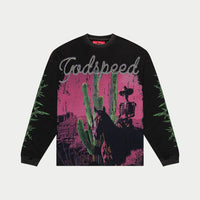 Godspeed Black Wash Westworld long sleeve T-shirt
