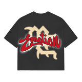 Mixed Emotion Cropped 'Blinded' Tee Grey