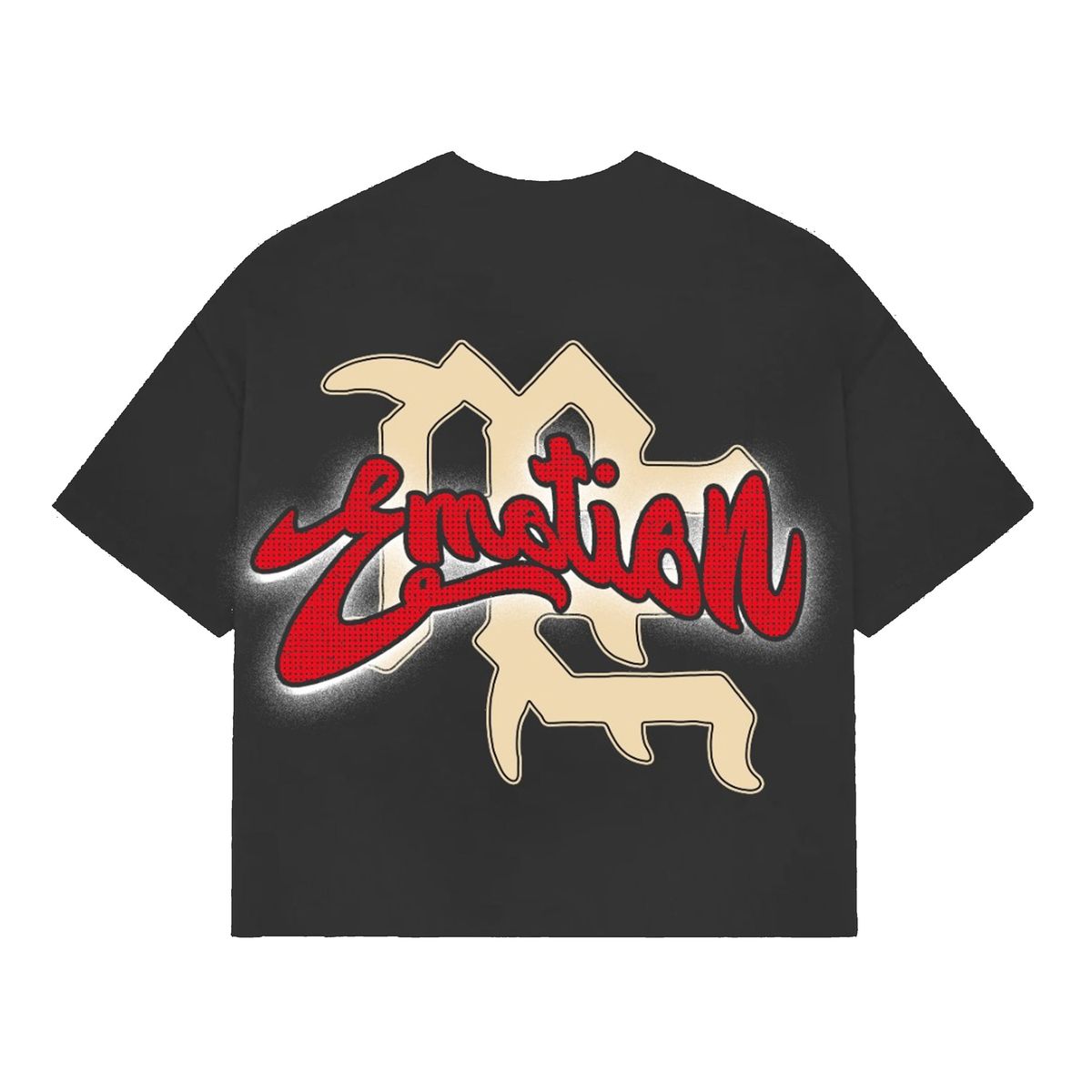 Mixed Emotion Cropped 'Blinded' Tee Grey