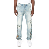 Smoke rise Hera blue tapestry flame fashion jean